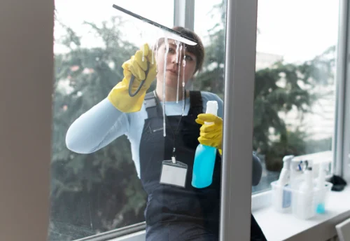 Nettoyage de vitres intérieures et extérieures à Poilley